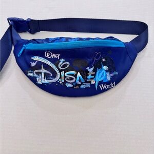 Walt Disney World 50th Anniversary Belt Bag Fanny Pack Blue Adjustable Bum Bag